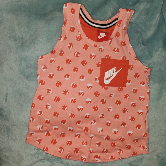 Nike Orange Swoosh Tank Top Lightweight Athletic - Picture 1 of 6